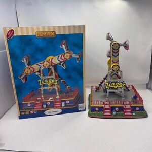 Lemax Village Collection The Zinger Amusement Ride Light Sound  84809